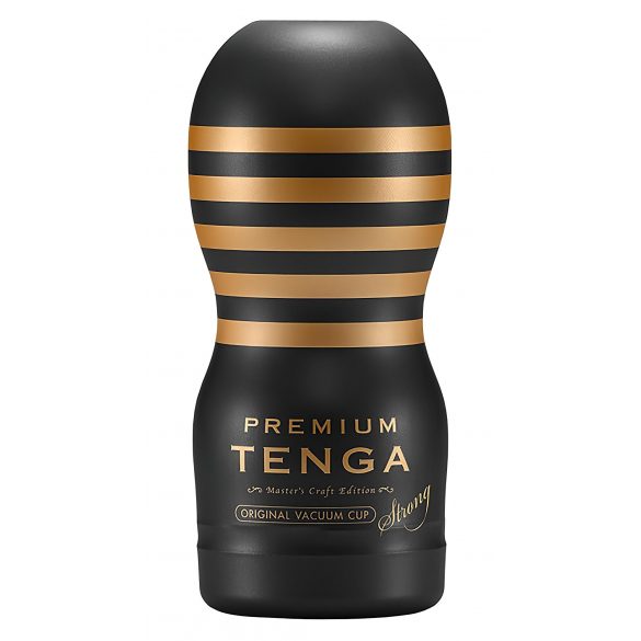 TENGA Premium Strong - vienkartinis masturbatorius (juodas) 