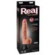 Real Feel Deluxe Nr. 6 - natūralus, vibruojantis dildo su sėklidėmis 