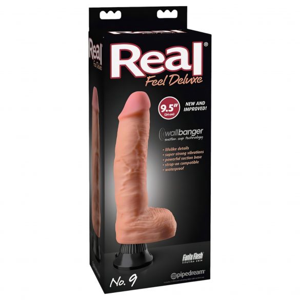 Real Feel Deluxe No.9 - natūralus, sėklidėmis vibratorius 