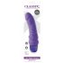 Classix Mr. Right - pradedantiesiems skirtas silikoninis vibratorius su varpa (violetinis) 