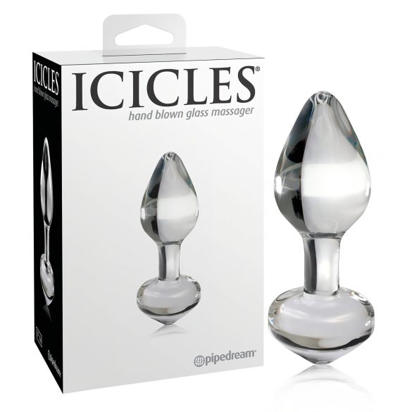 Icicles No. 44 - stiklinis analinis kaištis (skaidrus)