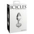 Icicles No. 44 - kūginis stiklo analinis dildo (skaidrus)