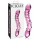 Icicles No. 55 - dvipusis G taško stiklinis dildo (rožinis)