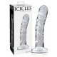 „Icicles No. 62“ – stiklinis dildo su varpa (skaidrus)