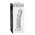 Icicles No. 62 - skaidrus stiklinis falo imitatorius 