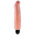 King Cock 7 Stiffy – vandeniui atsparus, tikroviškas vibratorius (18 cm) – natūrali spalva