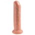 King Cock 7 - tikroviškas dildo (18cm) - natūrali spalva