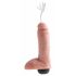 Karališkas Gaidys 8 - realistiškas purškiantis dildo (20cm) - natūralus