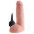 Karališkas Gaidys 8 - realistiškas purškiantis dildo (20cm) - natūralus