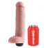 King Cock 10 - realistiškas purškiantis dildo (25 cm) - natūrali spalva 