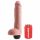 King Cock 11 - tikroviškas purškiantis dildo (28cm) - natūralus 