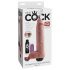 King Cock 11 - tikroviškas purškiantis dildo (28cm) - natūralus 