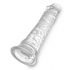 King Cock Clear 8 - su siurbtuku, didelis dildo (20cm) 