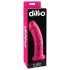 Dillio 8 - su priklijuojamu pagrindu, realistiškas dildo (20 cm) - rožinis 