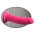 Dillio 8 - su priklijuojamu pagrindu, realistiškas dildo (20 cm) - rožinis