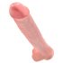 King Cock 15 - prisisiurbiantis, sėklidėmis dildo (38cm) - natūralus