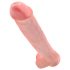 King Cock 15 - prisisiurbiantis, sėklidėmis dildo (38cm) - natūralus