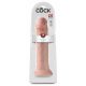 King Cock 14 - su pritvirtinta pagrindu, didelis dildo (36cm) - natūralios spalvos 