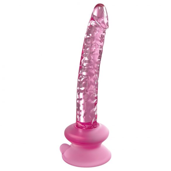 Icicles No. 86 - stiklinis falas formos dildo (rožinis)