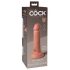 King Cock Elite 6 - tikroviškas dildo su siurbtuku (15 cm) - natūrali spalva 