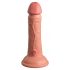 King Cock Elite 6 - tikroviškas dildo su siurbtuku (15 cm) - natūrali spalva 