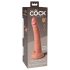 King Cock Elite realistiškas siurbtukas dildo (18 cm) - natūralus 