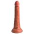 King Cock Elite 7- su tvirtu tvirtinimu, itin tikroviškas dildo (18 cm) - tamsus natūralus 