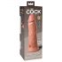 King Cock Elite 8 - su siurbtuku, realistiškas dildo (20cm) - natūralus 