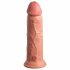 King Cock Elite 8 - su siurbtuku, realistiškas dildo (20cm) - natūralus 