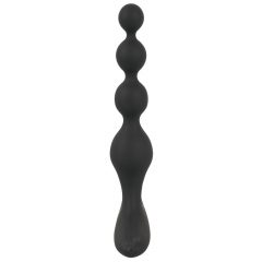   Black Velvet – įkraunamas, vandeniui atsparus, karoliukų analinis vibratorius (juodas)