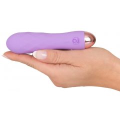   Cuties Mini - įkraunamas, vandeniui atsparus, groplėtas vibratorius (violetinis)