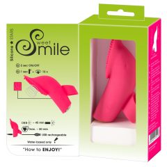   SMILE Licking - įkraunamas, liežuvis ir pulsuojantis piršto vibratorius (rožinis)