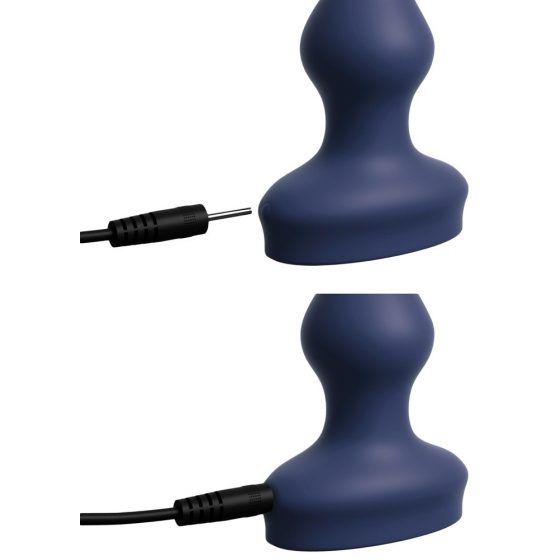 3Some wall banger P-taškas - akumuliatorinis prostatos vibratorius su nuotoliniu valdymu (mėlynas)