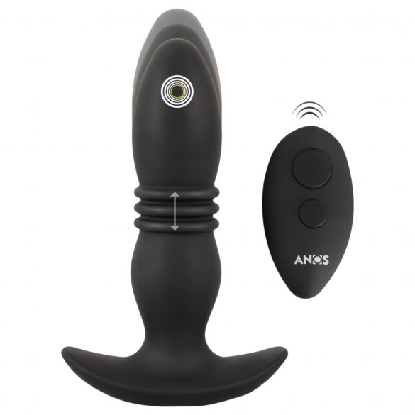 ANOS - Radio-Controlled Thrusting Anal Vibrator (Black) 