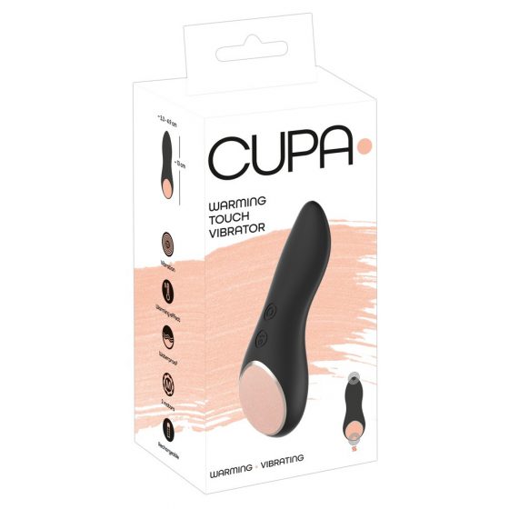 You2Toys CUPA - įkraunamas, šildomas klitorio vibratorius (juodas)
