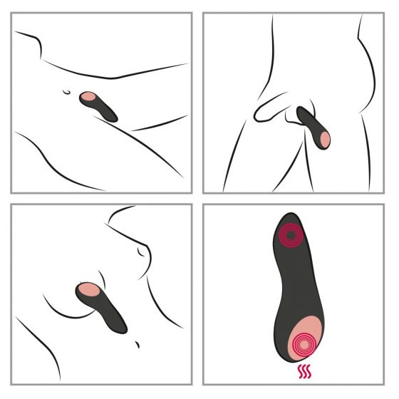 You2Toys CUPA - įkraunamas, šildomas klitorio vibratorius (juodas)