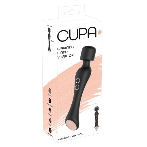 You2Toys CUPA Lazdelė - įkraunamas 2in1 masažuoklis vibratorius (juodas)