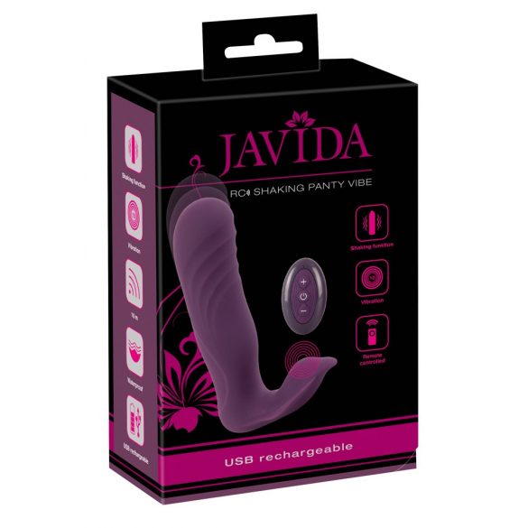 Javida RC - belaidis, 2 funkcijų klitorio vibratoriaus (violetinis)