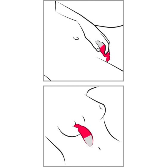 Happyrabbit Knicker - įkraunamas klitorio vibratorius (raudonas)