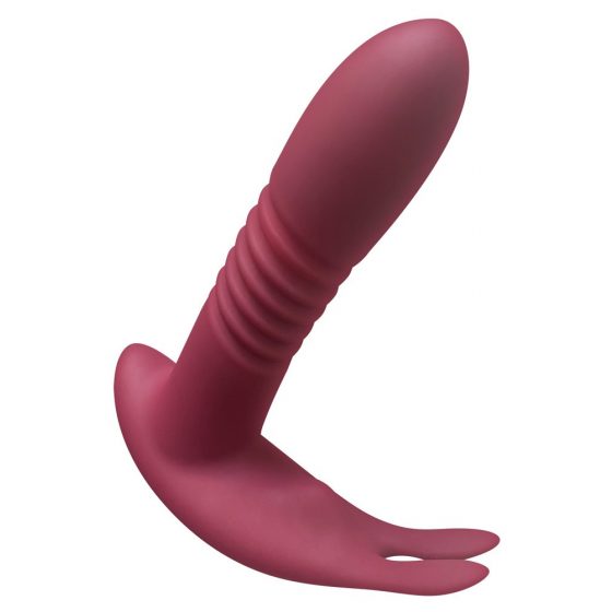 Javida RC - belaidis, 3 funkcijų klitorio vibratorius (raudonas)