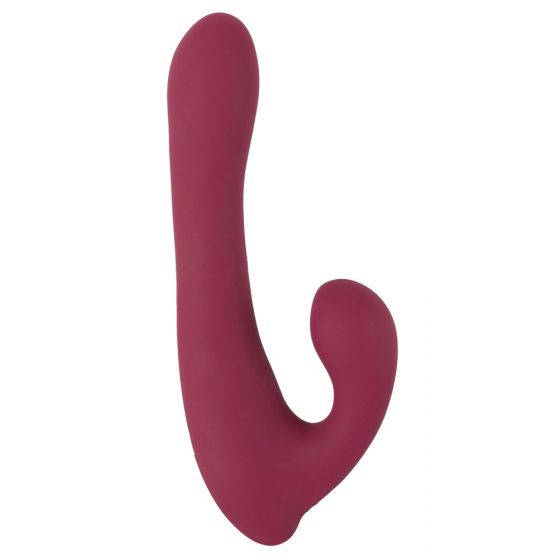 Javida - belaidis suktukas vibratorius su klitorio rankena (raudonas)