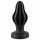 ANOS - ypač minkštas, rantuotas analinis dildo - 5cm (juodas) 