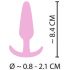 Cuties Mini Analinis Kaištis - silikoninis analinis dildo - rožinis (2,1 cm) 