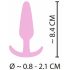 Cuties Mini Analinis Kaištis - silikoninis analinis dildo - rožinis (2,1 cm) 