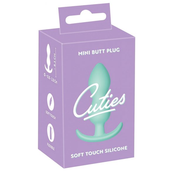 Cuties Mini Analinis Kaištis - silikoninis analinis kaištis - mėtų (2,3 cm)