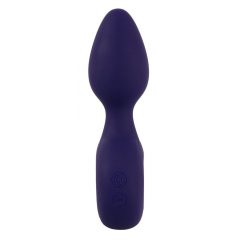   SMILE - akumuliatorinis analinis vibratorius su patogia rankenėle (purpurinis)
