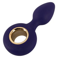   SMILE - akumuliatorinis analinis vibratorius su patogia rankenėle (purpurinis)
