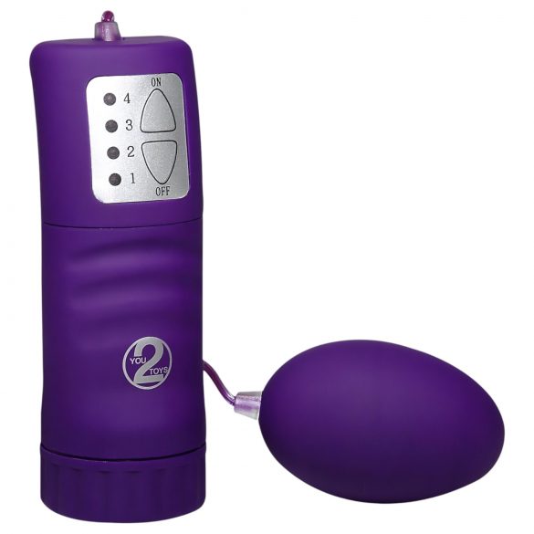 You2Toys - Violetinė velvetinė vibruojanti lazdelė - aksominė