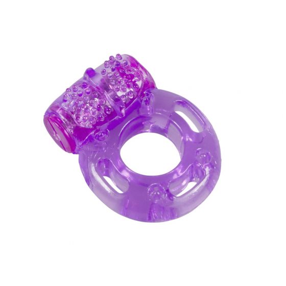 You2Toys - Vienkartinis vibruojantis penio žiedas (violetinis)
