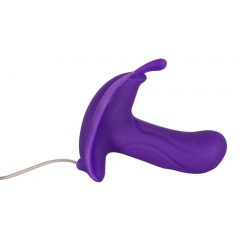   Flirpsintis Drugelis - silikoninis intymus vibratorius (violetinis)